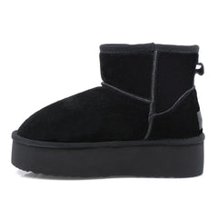 Ghete Piele Naturala Tip UGG  Black - Energy