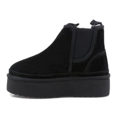 Ghete Piele Naturala Tip UGG 1258 Black - Energy