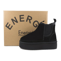 Ghete Piele Naturala Tip UGG  1258  Black - Energy