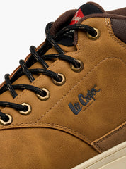 Ghete Barbati Lee Cooper Panelled Lace-Up Chukka Yellow