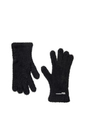 Mănuși Dama Karl Lagerfeld Furry Logo Black