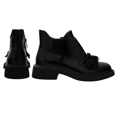 Ghete Piele Naturala MLE-241-2 Black - Betina Scarpe