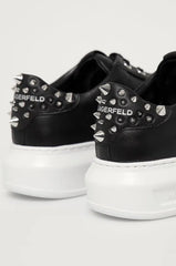 Sneakers Piele KAPRI Ikonic Stud Tab Black Karl Lagerfeld