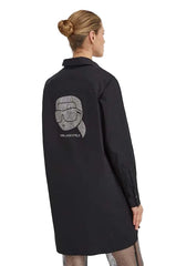 Camasa Ikonik Rhnstone Tunic Cotton Black - Karl Lagerfeld