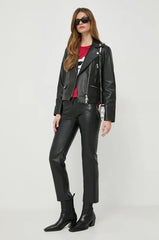 Geaca IKONIK GLITTER LEATHER BIKER - Karl Lagerfeld