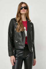 Geaca IKONIK GLITTER LEATHER BIKER - Karl Lagerfeld