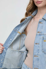 Geaca Denim Light Blue Jacket - Karl Lagerfeld