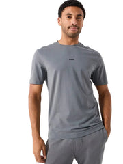 Tricou Hugo BOSS Tchup Relaxed Fit Centre Logo Dark Grey