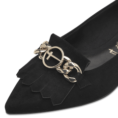 Balerini Piele Naturala Alegra Black - Tamaris