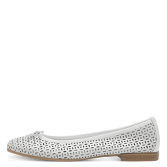 Balerini Piele Naturala Loly White - Tamaris