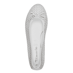 Balerini Piele Naturala Loly White - Tamaris