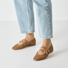 Balerini Musa Crosetat COGNAC- Tamaris