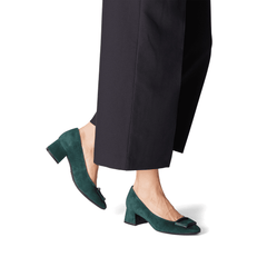 Pantofi Piele Naturala Lisette Green - Tamaris