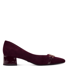 Pantofi Piele Naturala Rosa Merlot - Tamaris
