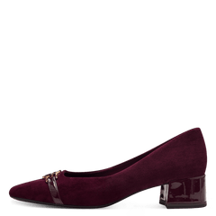 Pantofi Piele Naturala Rosa Merlot - Tamaris