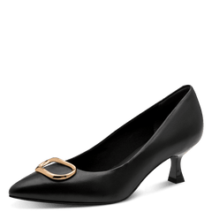 Pantofi Piele Naturala Elisse Black- Tamaris