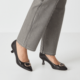 Pantofi Piele Naturala Elisse Black- Tamaris