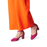 Pantofi Piele Naturala Halle Fuxia - Tamaris