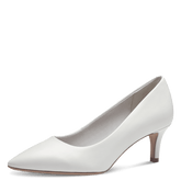 Pantofi Cu Toc Nebra Albi - Tamaris