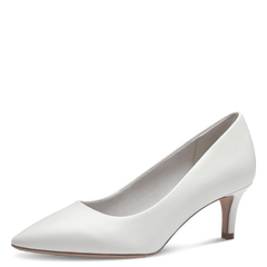 Pantofi Cu Toc Nebra Albi - Tamaris