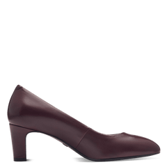 Pantofi Piele Naturala Pavia Merlot - Tamaris