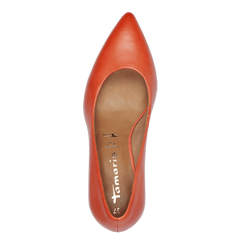 Pantofi Piele Naturala Salma Orange - Tamaris