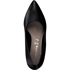 Pantofi Piele Naturala Cu Toc Karma Black - Tamaris