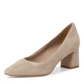 Pantofi Piele Naturala Cu Toc Karma Ivory - Tamaris