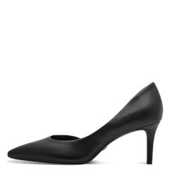 Pantofi Decupat Cu Toc Elisabeth Negru - Tamaris