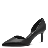 Pantofi Decupat Cu Toc Elisabeth Negru - Tamaris