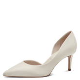 Pantofi Decupat Cu Toc Elisabeth OFFWHITE - Tamaris