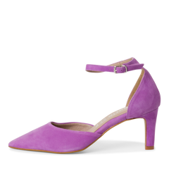 Pantofi Piele Naturala Olimpia Purple - Tamaris