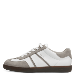 Sneakers Piele Naturala Audry OffWhite Comb - Tamaris