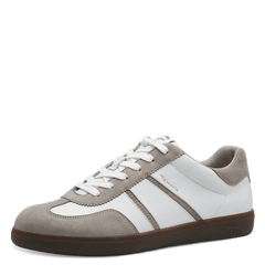 Sneakers Piele Naturala Audry OffWhite Comb - Tamaris