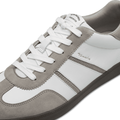 Sneakers Piele Naturala Audry OffWhite Comb - Tamaris