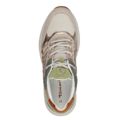 Pantofi Sport Piele Naturala Mona Orange - Tamaris