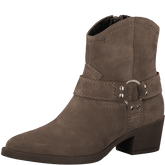 Botine Piele Naturala Kimye Brown - Tamaris
