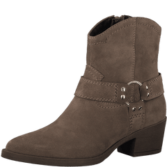 Botine Piele Naturala Kimye Brown - Tamaris