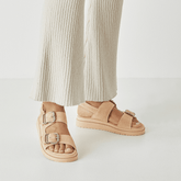 Sandale Piele Naturala Malva Beige - Tamaris