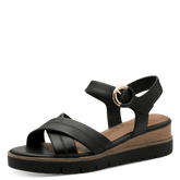 Sandale Piele Naturala Deborah Black - Tamaris