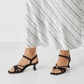 Sandale Piele Naturala Ariana Black - Tamaris
