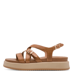 Sandale Piele Naturala Azza Cognac- Tamaris
