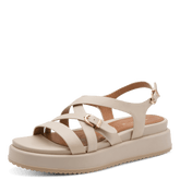Sandale Piele Naturala Azza Ivory - Tamaris