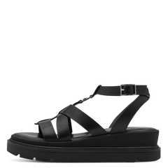 Sandale Piele Naturala Elly Black - Tamaris