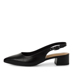 Pantofi Piele Naturala Eva Black - Tamaris