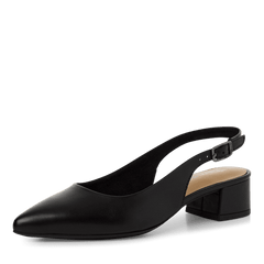 Pantofi Piele Naturala Eva Black - Tamaris