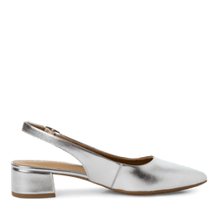 Pantofi Piele Naturala Eva Silver - Tamaris