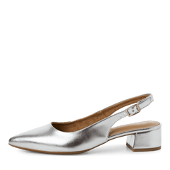 Pantofi Piele Naturala Eva Silver - Tamaris