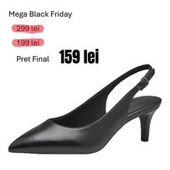 Pantofi Decupati Cu Toc Ines Black