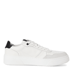 Pantofi Casual Piele Naturala WHITE/BLACK - Marco Tozzi